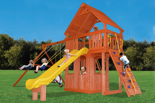 Turbo Original Fort Combo 2 XL  Wood Roof with Playhouse millzhouseav