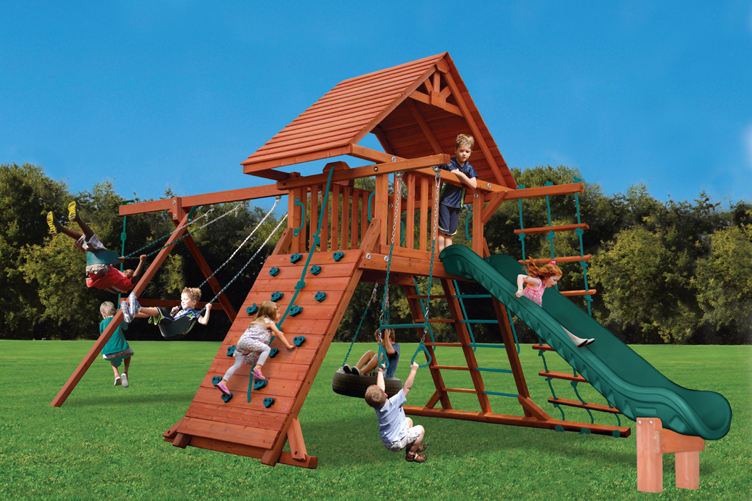 Turbo Original Playcenter Combo 2 With Wood Roof millzhouseav