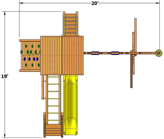 Turbo Deluxe Fort Combo 3 with Playhouse millzhouseav