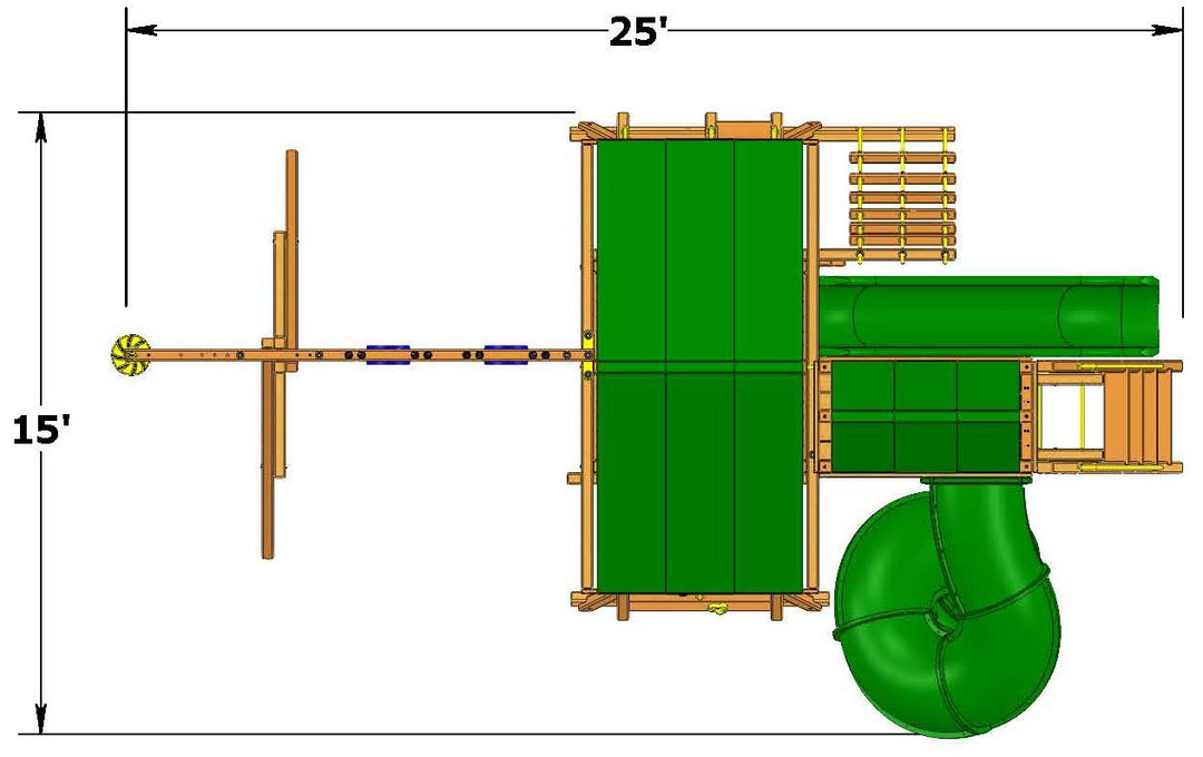 Turbo Deluxe Playcenter Combo 5 millzhouseav