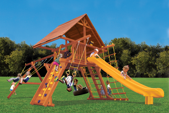 Supreme Playcenter Combo 2 With Wood Roof millzhouseav