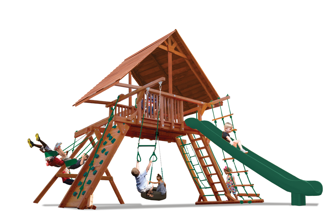 Extreme Playcenter Combo 2 With Wood Roof millzhouseav