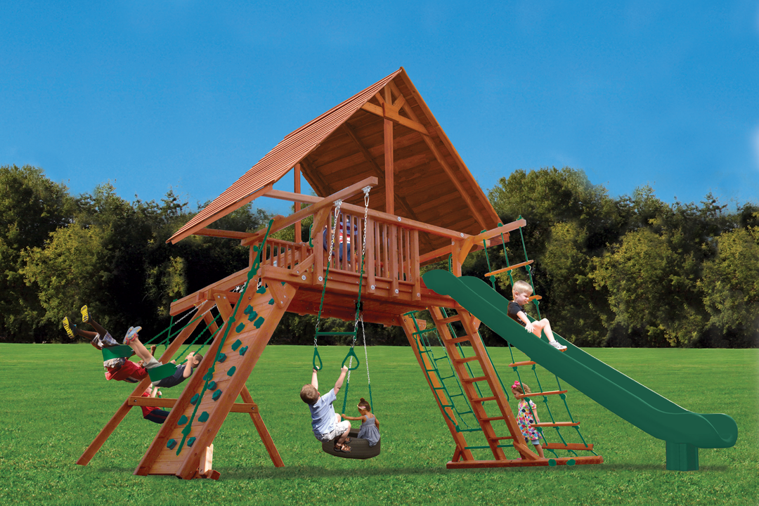 Extreme Playcenter Combo 2 With Wood Roof millzhouseav