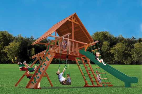 Extreme Playcenter Combo 2 With Wood Roof millzhouseav