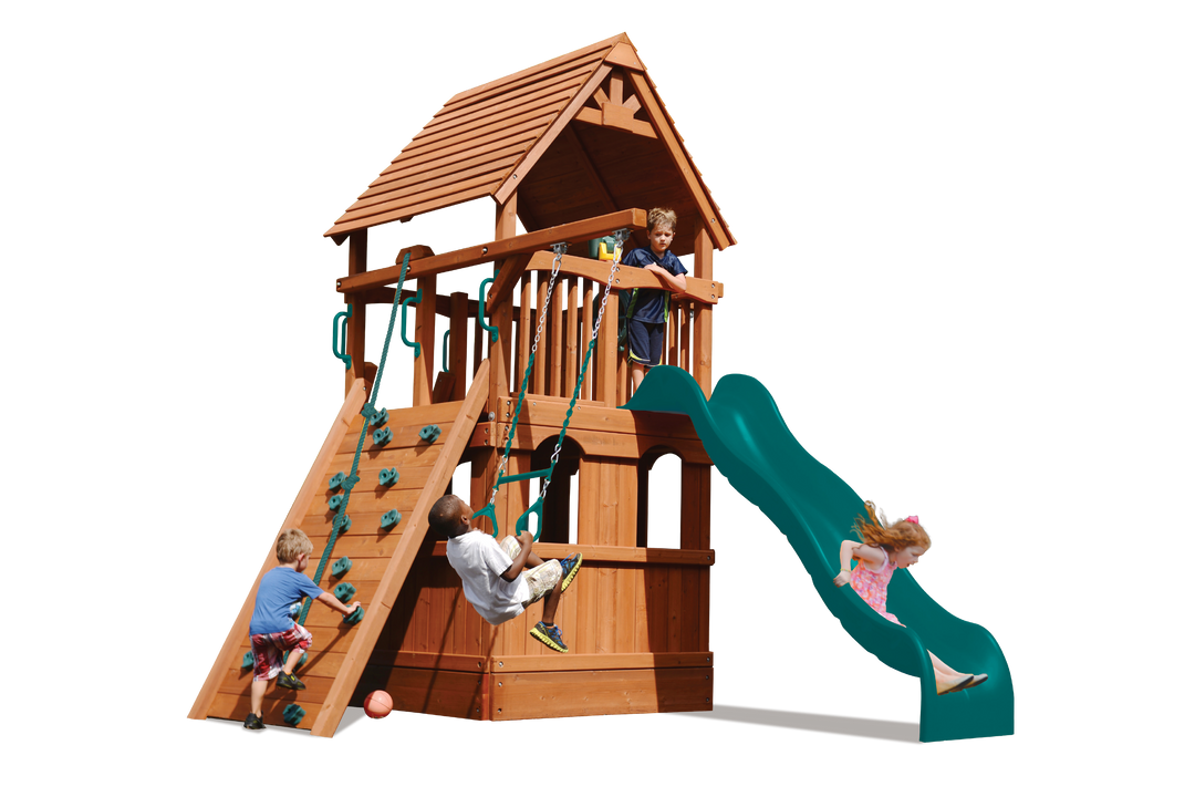 Deluxe Fort Jr. With Lower Level Playhouse millzhouseav