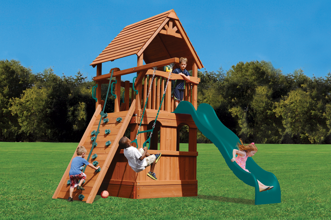 Deluxe Fort Jr. With Lower Level Playhouse millzhouseav