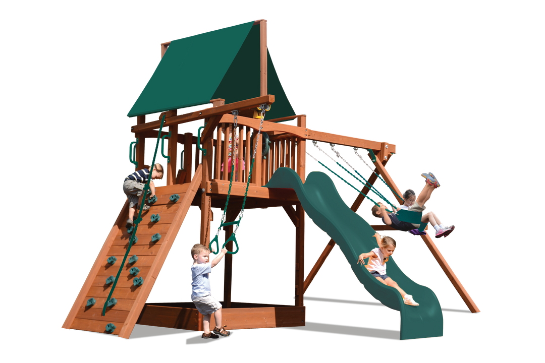 Deluxe Fort With 2 Position Swing Beam millzhouseav