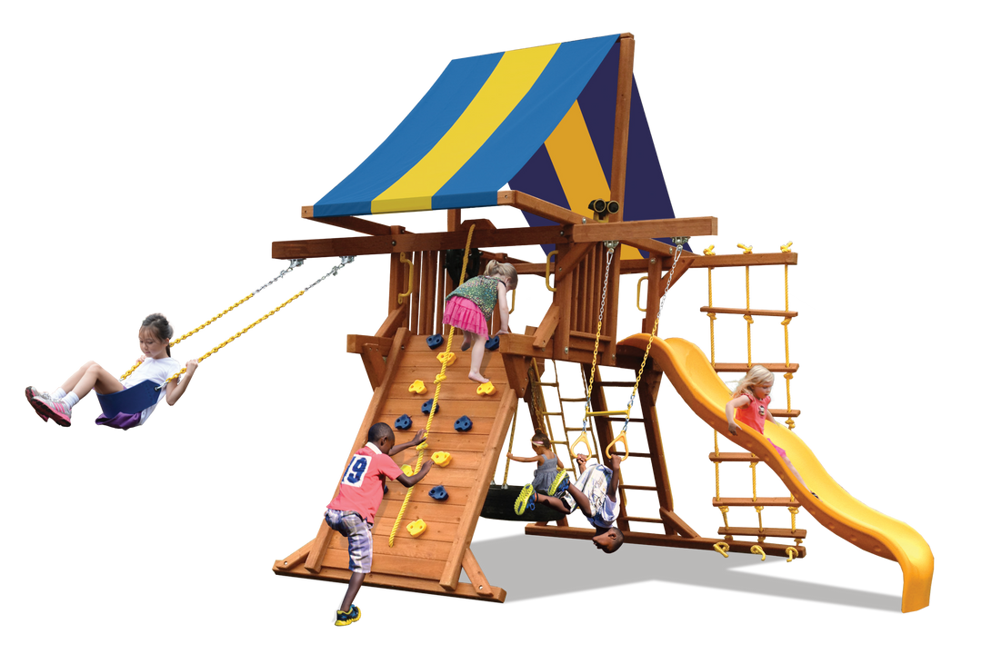 Deluxe Playcenter Double Swing Arm millzhouseav