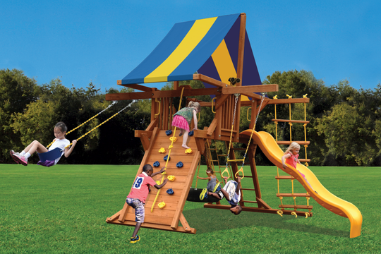 Deluxe Playcenter Double Swing Arm millzhouseav