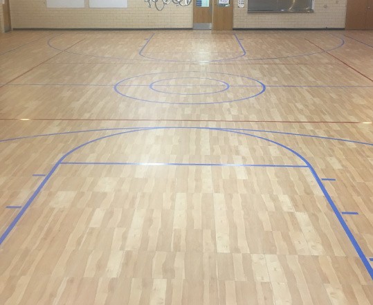 Commercial gym floor installation