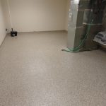 Utility Room Epoxy Floor Coating installed by Millz House makes this room both beautiful and functional. This floor coating is super easy to clean and maintain.