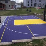 Outdoor Basketball Court with SnapSports Athletic Tiles