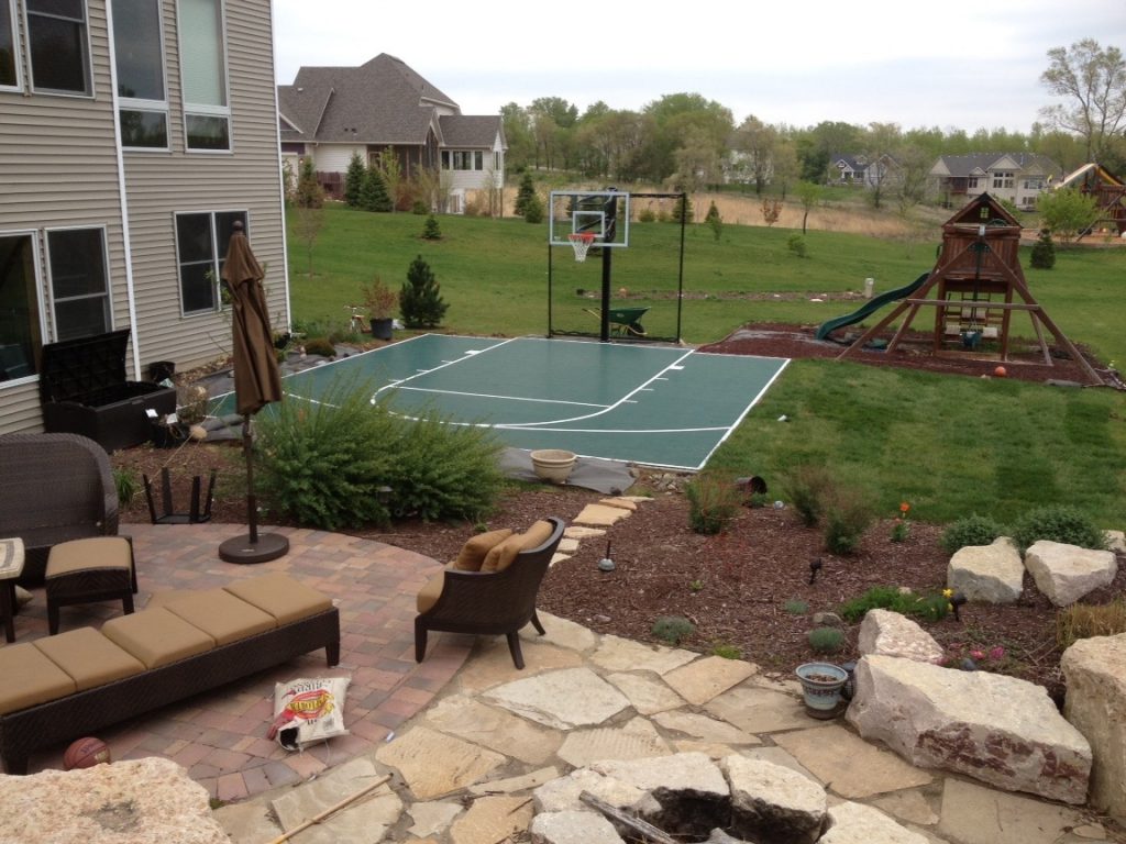 SnapSports Backyard Basketball Court