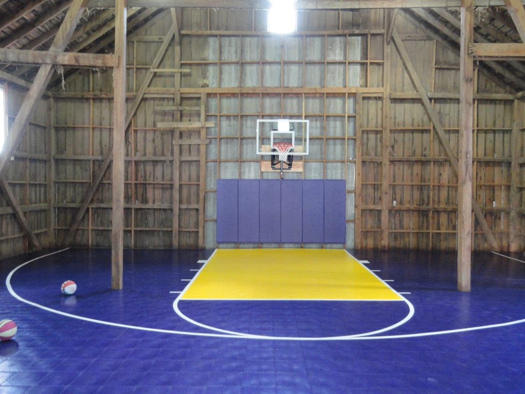 Chaska Barn Basketball Court