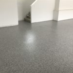 Epoxy Floor coating in all chip marble installed in Lakeville MN garage floor