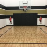 Millz House installed indoor basketball court using SnapSports athletic tiles