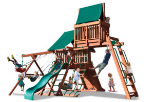 Original Playcenter Combo 4 play set with monkey bars and sky loft