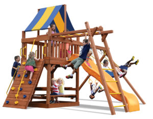 Original Fort Combo 3 play set with Monkey Bars