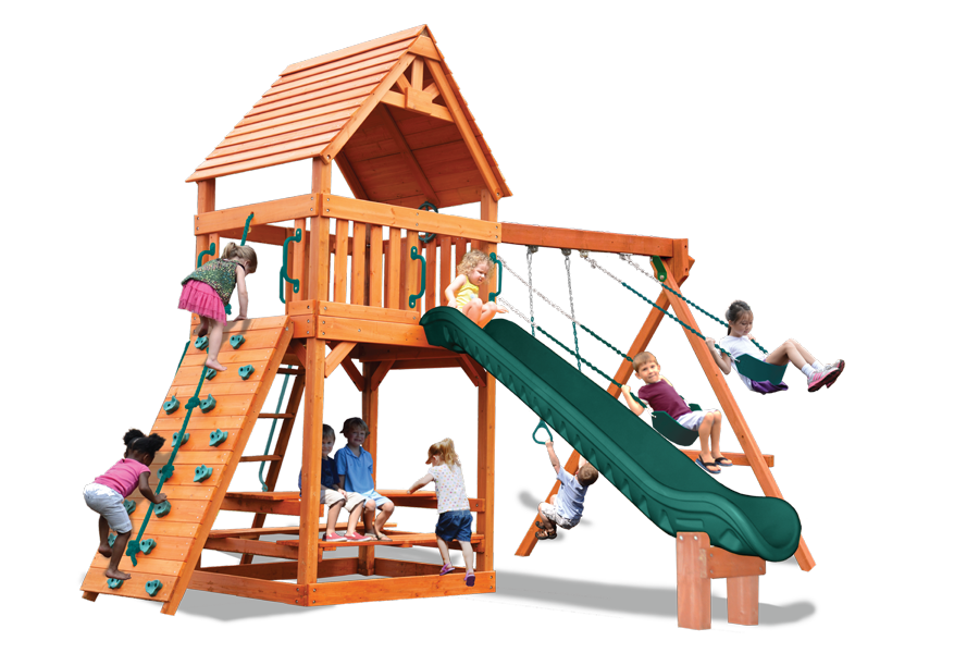 Turbo Original Fort Play Set with Wood Roof